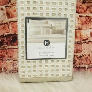 HOTEL COLLECTION MODERN BEIGE EYELET PAIR KING